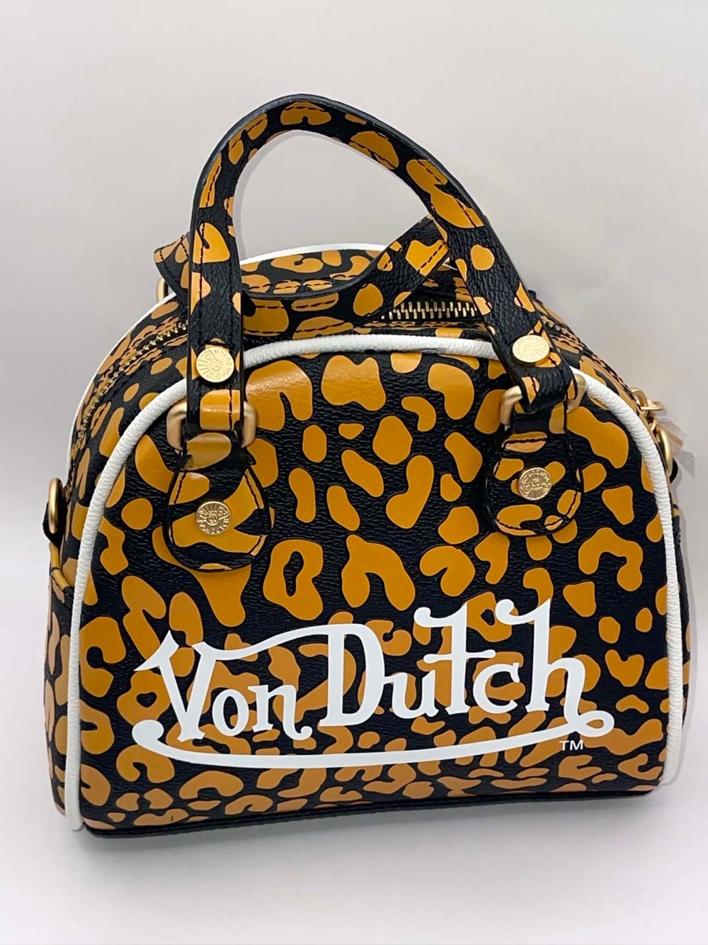 Von Dutch Cheetah Bowler Removable Strap